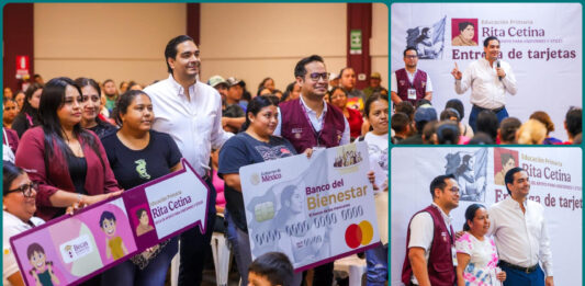 Entrega Reynosa tarjetas de Beca Rita Cetina