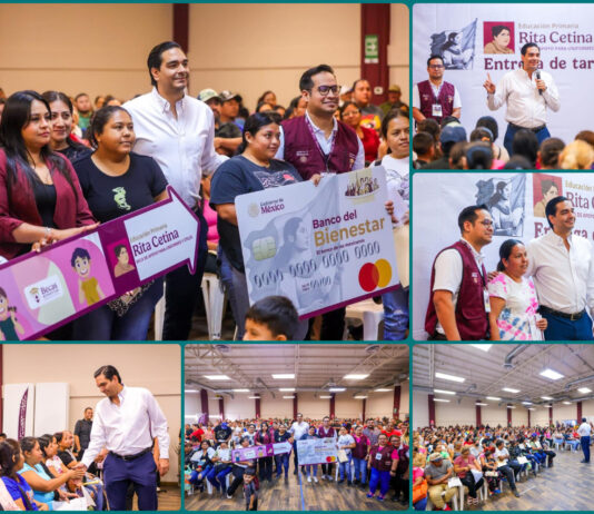 Entrega Reynosa tarjetas de Beca Rita Cetina