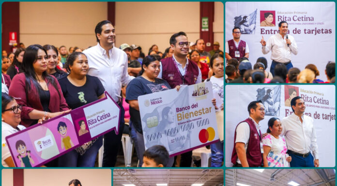 Entrega Reynosa tarjetas de Beca Rita Cetina