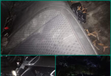 Persecución en carretera Victoria–Monterrey deja camioneta abandonada y decomiso de ponchallantas