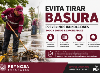 Gobierno de Reynosa refuerza limpieza pluvial