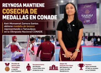 Reynosa mantiene cosecha de medallas en CONADE