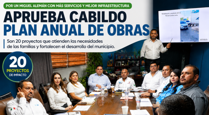 Plan Anual de Obras aprueba 20 proyectos en Miguel Alemán