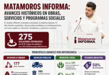 Alcalde de Matamoros reporta avances históricos en obras, servicios y programas sociales