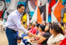 Encabezó Carlos Peña Ortiz entrega de tarjetas de Becas Rita Cetina en Reynosa