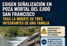 Exigen acciones inmediatas tras muerte de tres integrantes de una familia en peligrosa poza del Ejido San Francisco