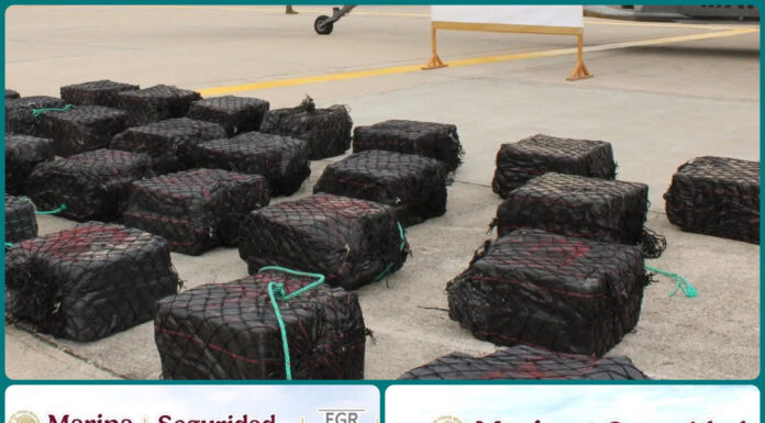 Golpe al narcotráfico en el Pacífico: Marina asegura 1.3 toneladas de cocaína frente a Guerrero