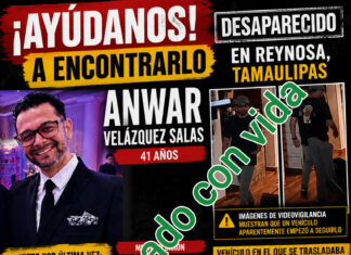 Localizan con vida a Anwar Velázquez Salas; rinde declaración ante la Fiscalía de Tamaulipas