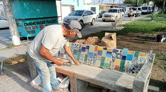 Mejoran plazas y drenaje pluvial en Reynosa
