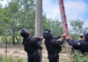 Guardia Estatal asegura cámara de vigilancia irregular en Gustavo Díaz Ordaz