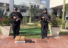 Guardia Estatal asegura camioneta con presunta marihuana, radios y ponchallantas en Díaz Ordaz