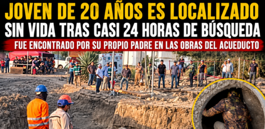 Consternación en Ciudad Victoria: padre encuentra sin vida a su hijo tras casi 24 horas de búsqueda en obra del acueducto