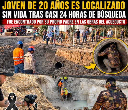 Consternación en Ciudad Victoria: padre encuentra sin vida a su hijo tras casi 24 horas de búsqueda en obra del acueducto