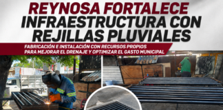 Reynosa mejora infraestructura con rejillas pluviales