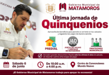 Última jornada de Quinquenios impulsa regularización de adeudos con apoyo directo del Gobierno de Matamoros