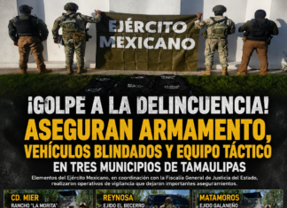 Operativos en Tamaulipas dejan aseguramiento de armamento y vehículos con blindaje artesanal