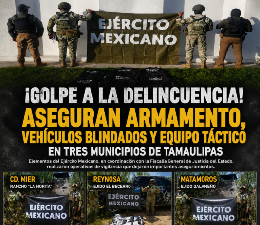 Operativos en Tamaulipas dejan aseguramiento de armamento y vehículos con blindaje artesanal