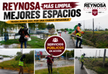 Reynosa fortalece el mantenimiento de espacios públicos