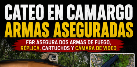 Cateo en Camargo deja armas, cartuchos y equipo de videovigilancia asegurados