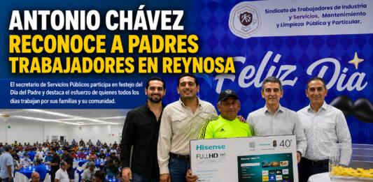 Padres trabajadores reciben reconocimiento en Reynosa