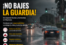 Protección Civil de Reynosa llama a extremar precauciones por lluvias y fuertes vientos