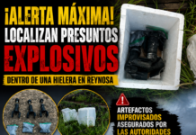 Hallan presuntos explosivos en predio del Fraccionamiento San Valentín en Reynosa