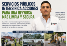 Servicios Públicos intensifica limpieza, reforestación y alumbrado en Reynosa