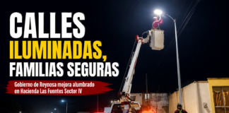 Carlos Peña Ortiz mejora alumbrado en Hacienda Las Fuentes IV