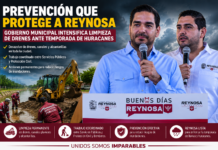 Reynosa fortalece prevención con limpieza de drenes