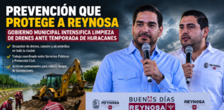 Reynosa fortalece prevención con limpieza de drenes