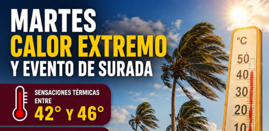 Calor intenso, fuertes vientos y posibilidad de lluvias: así estará el clima este martes en Tamaulipas