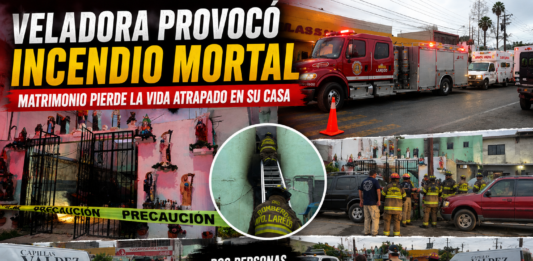 Tragedia en Nuevo Laredo: un incendio en vivienda deja sin vida a un matrimonio