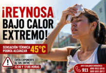 Reynosa se prepara para una jornada de calor extremo; autoridades llaman a reforzar medidas preventivas