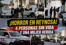 Fiscalía investiga agresión contra una familia en Reynosa; cuatro adultos fallecieron y una mujer permanece hospitalizada