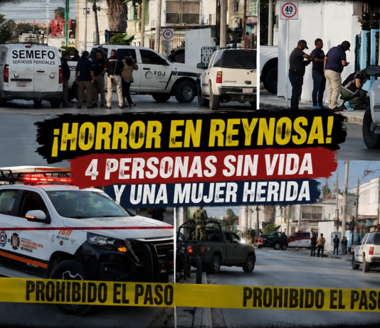 Fiscalía investiga agresión contra una familia en Reynosa; cuatro adultos fallecieron y una mujer permanece hospitalizada