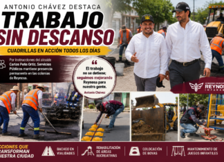 Antonio Chávez supervisa acciones permanentes para mejorar servicios en Reynosa