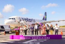 Estrena Reynosa conectividad con Guadalajara: Carlos Peña Ortiz inauguró nueva ruta aérea