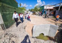 Supervisó Alcalde Carlos Peña Ortiz obra pluvial del Gobierno Municipal
