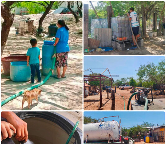 Gobierno de Reynosa mantiene operativo de pipas para abastecer de agua a ejidos