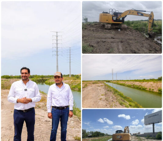 Gobierno de Reynosa intensifica el desazolve de drenes para proteger a las familias durante la temporada de lluvias