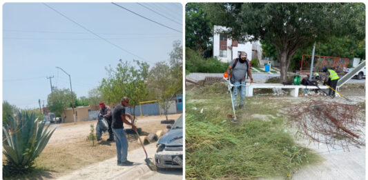 Gobierno de Reynosa fortalece el mantenimiento de plazas y parques en distintos sectores de la ciudad