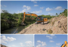 Carlos Peña Ortiz supervisa desazolve del dren El Anhelo para reducir riesgos por lluvias en Reynosa