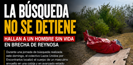 Hallazgo durante jornada de búsqueda en Reynosa; colectivo localiza cuerpo de un hombre