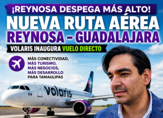 Reynosa estrena vuelo directo a Guadalajara; buscan consolidar nuevas rutas aéreas