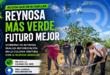 Gobierno de Reynosa amplía las áreas verdes con reforestación en la colonia Ventura