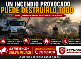 Protección Civil de Reynosa llama a evitar la quema de basura para prevenir incendios