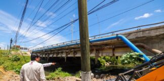 Supervisó Carlos Peña Ortiz rehabilitación de puente vehicular en la Jacinto López II