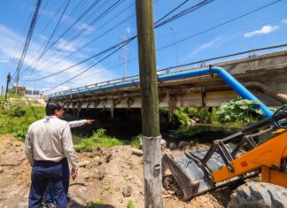 Supervisó Carlos Peña Ortiz rehabilitación de puente vehicular en la Jacinto López II