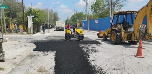 Intensificó Municipio programa de bacheo en cuatro colonias de Reynosa