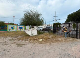Realizó Municipio limpieza y chapoleo en Escuela Primaria de La Escondida